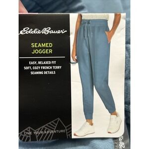 NWT Women's Eddie Bauer Relaxed Fit Joggers Comfy Lounge Fleece New $60 2XL